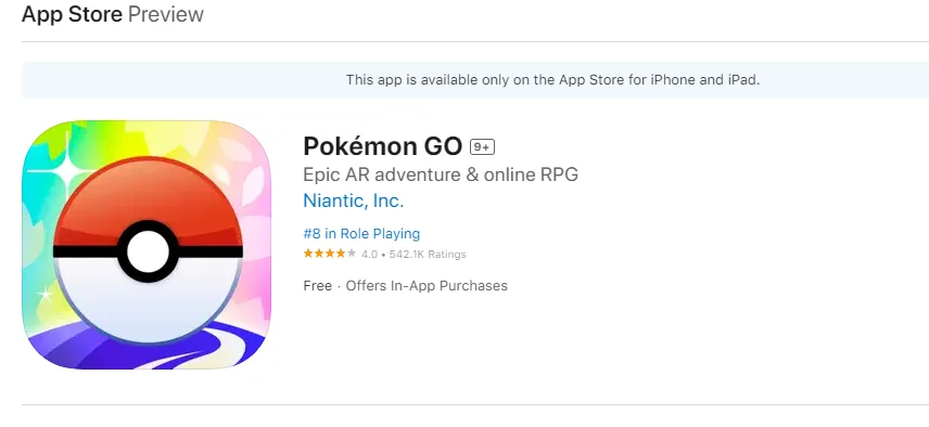 Pokémon Go Download Pe